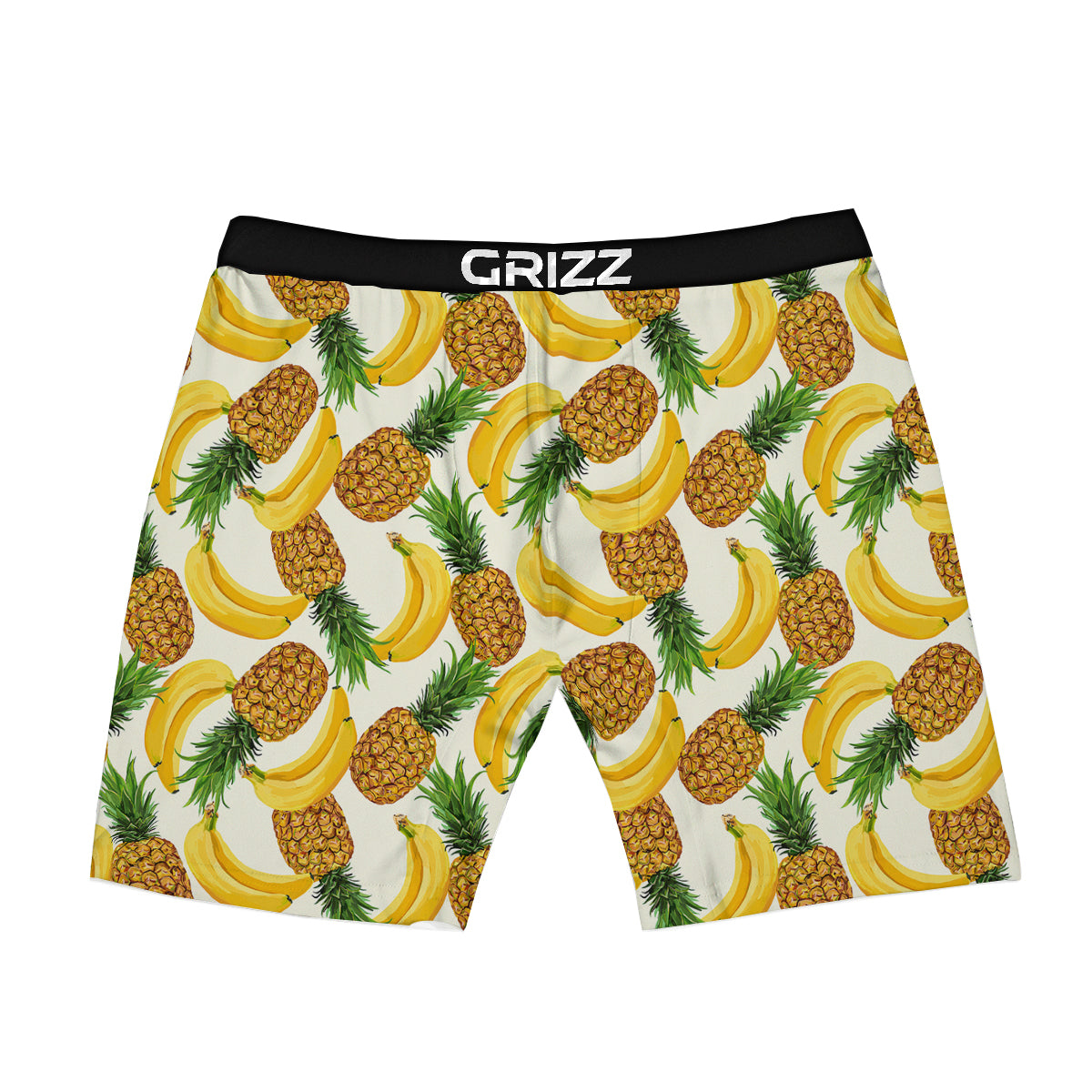 Pineapple Banana Print Pattern Boxer Briefs-grizzshop