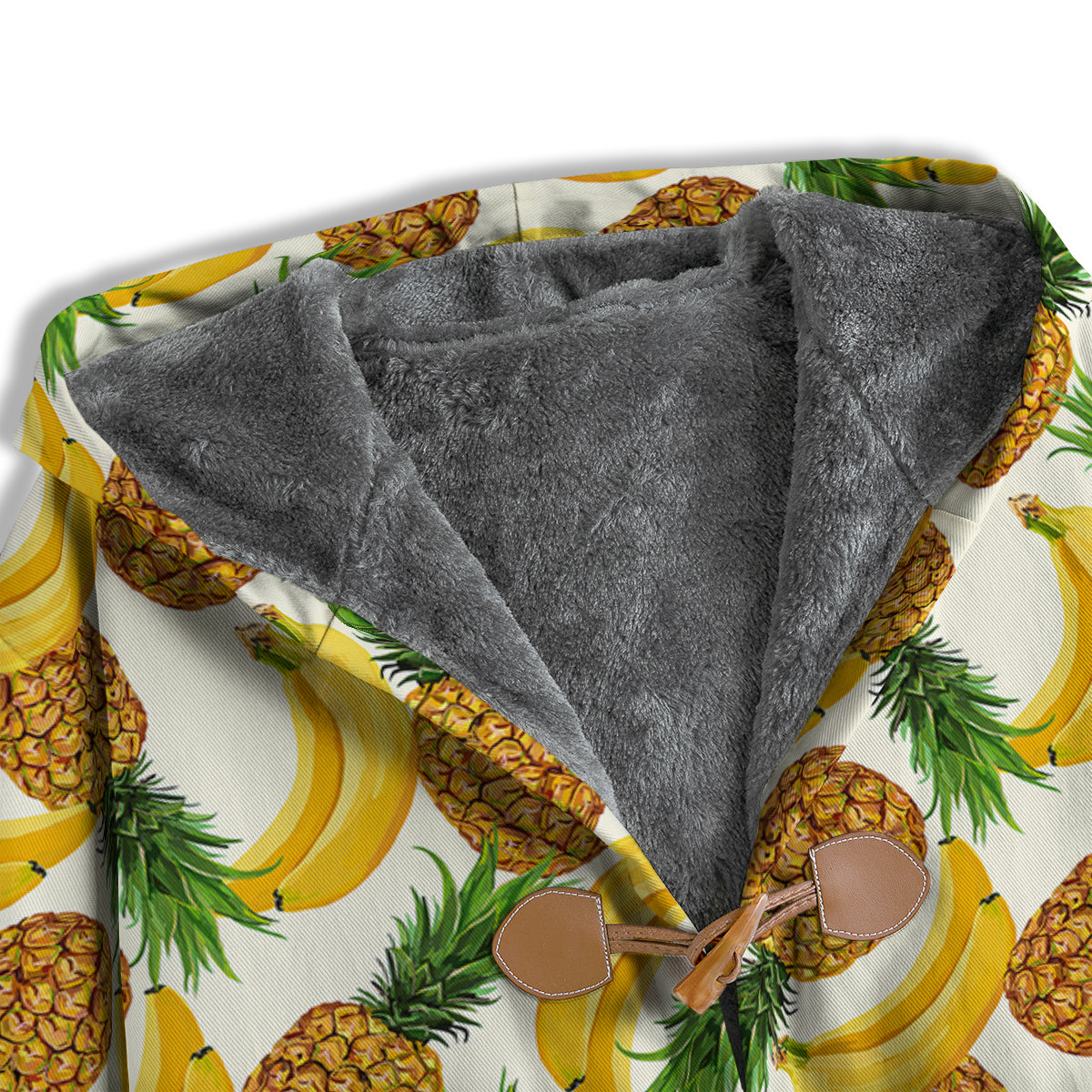 Pineapple Banana Print Pattern Men's Windbreaker Jacket-grizzshop