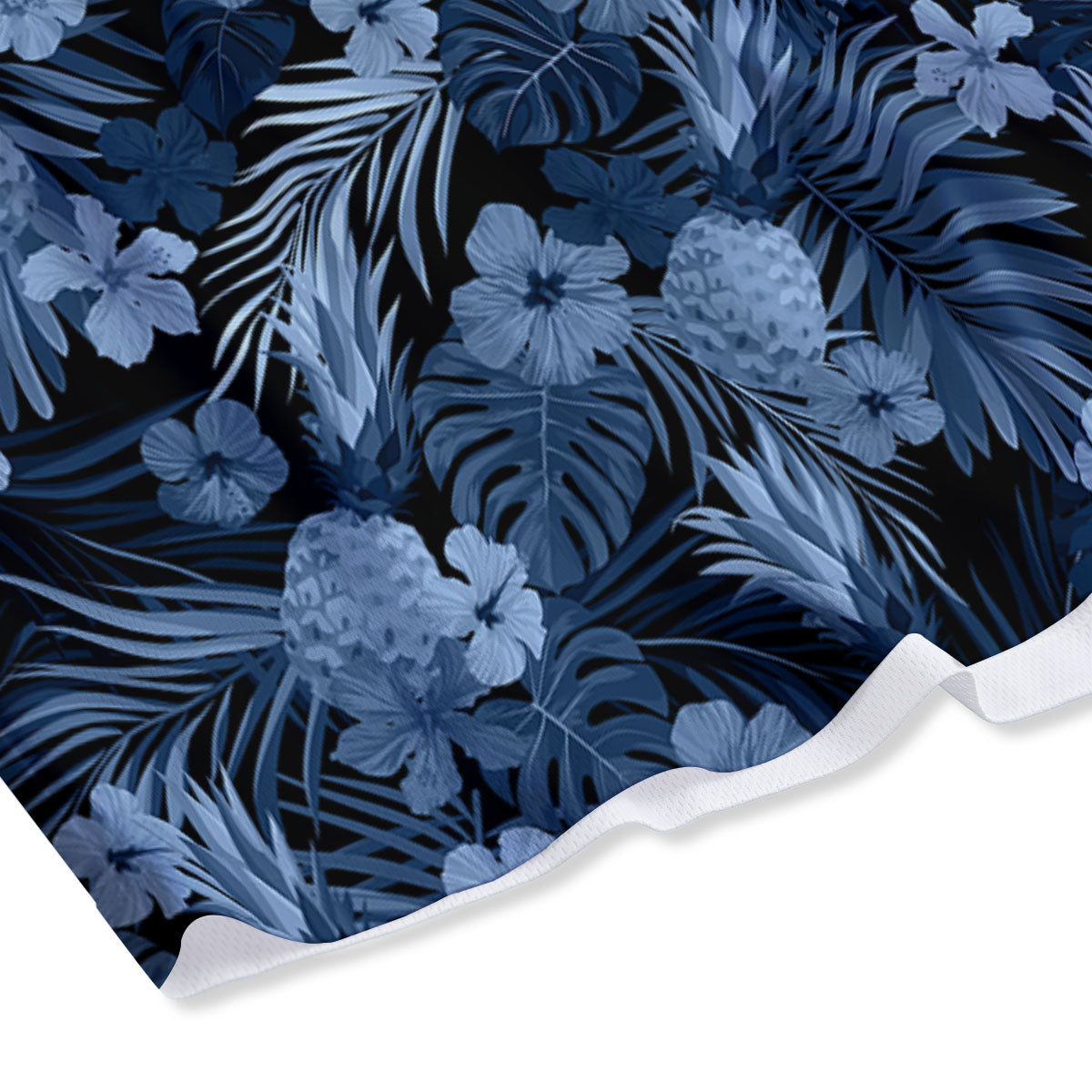 Pineapple Blue Aloha Print Pattern Mesh Shorts-grizzshop