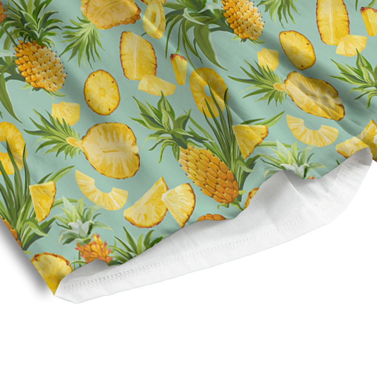 Pineapple Exotic Tropical Print Pattern Men's Athletic Shorts-grizzshop