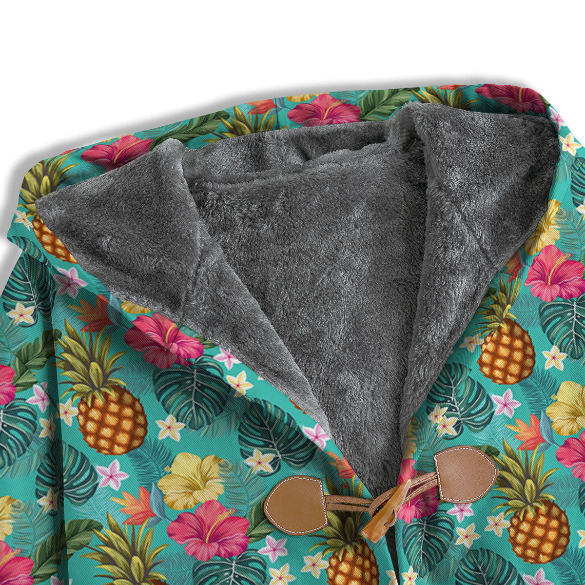 Pineapple Hawaii Hibiscus Print Pattern Men's Windbreaker Jacket-grizzshop