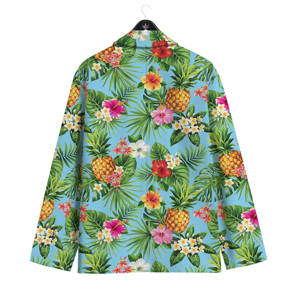 Pineapple Hawaii Tropical Print Pattern Men's Sport Coat-grizzshop