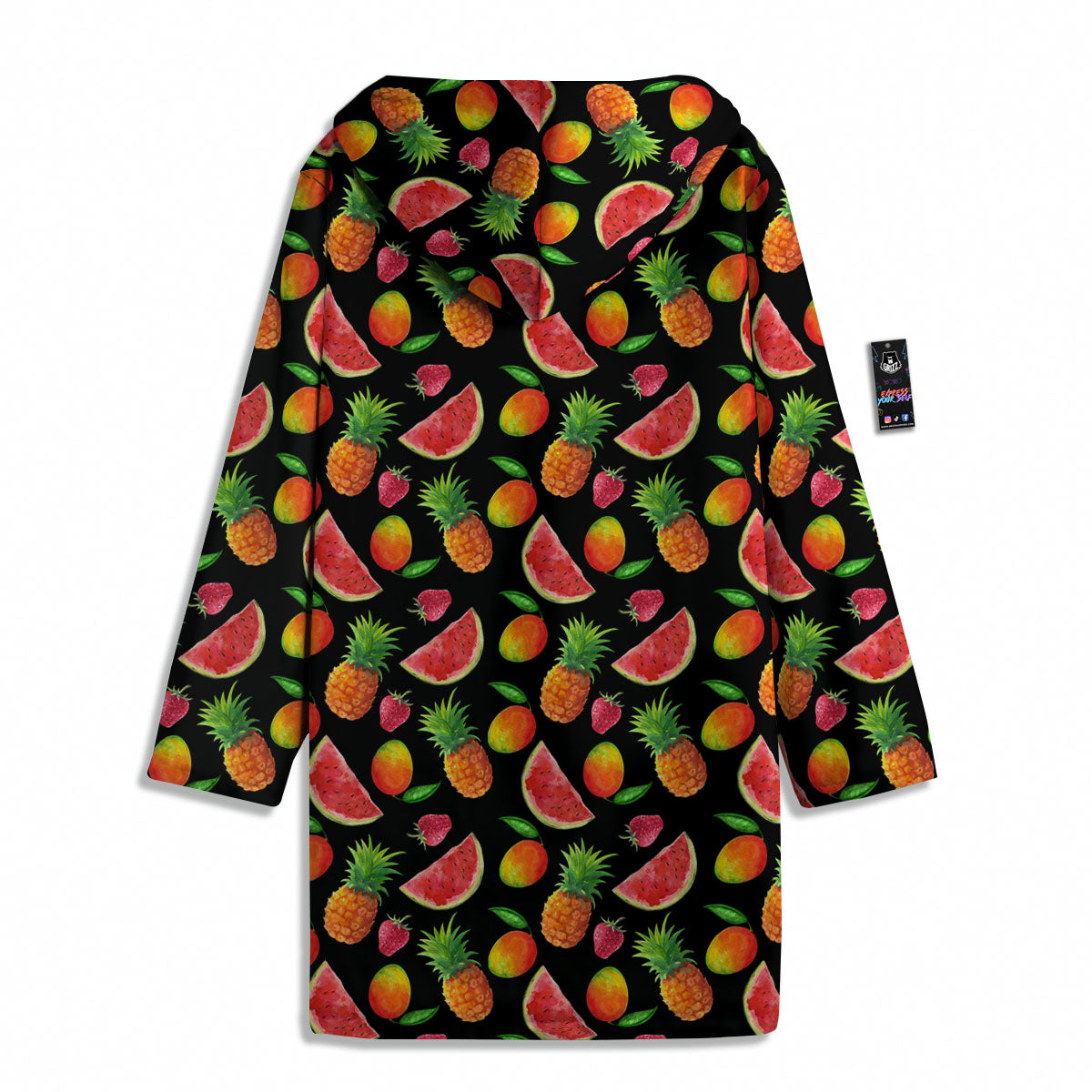 Pineapple Mix Fruit Print Pattern Men's Windbreaker Jacket-grizzshop
