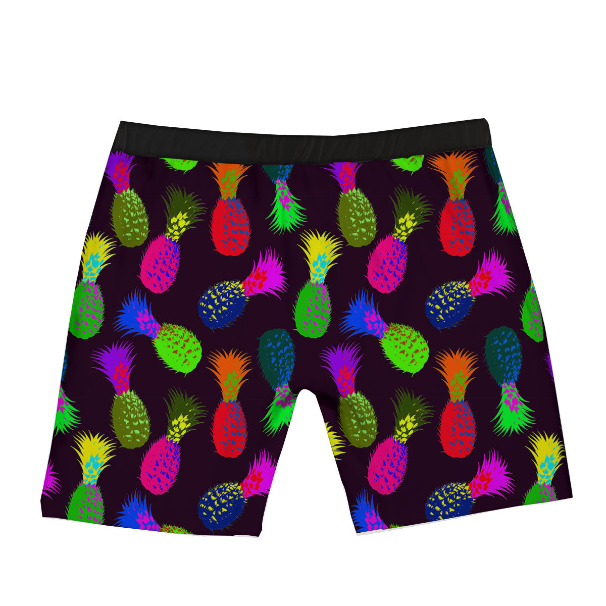 Pineapple Neon Trippy Print Pattern Boxer Briefs-grizzshop