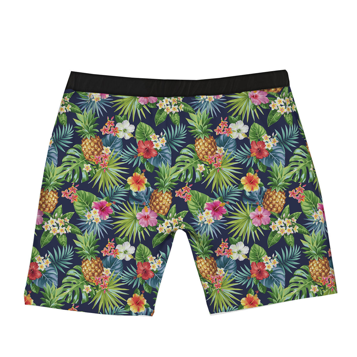 Pineapple Palm Leaf Print Pattern Boxer Briefs-grizzshop