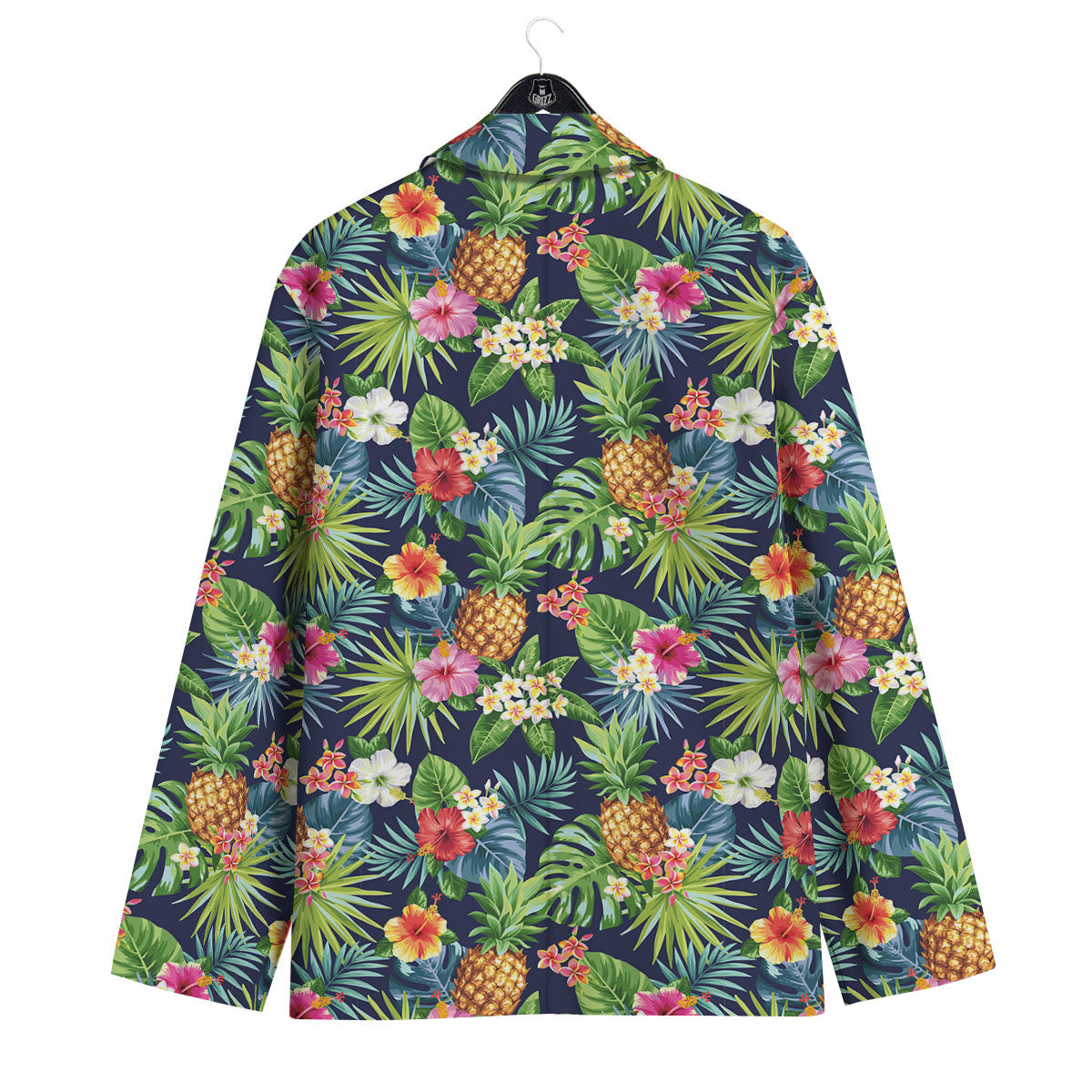 Pineapple Palm Leaf Print Pattern Men's Sport Coat-grizzshop