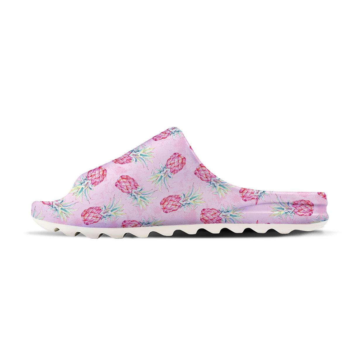 Pineapple Pastel Pink Print Pattern Sandals-grizzshop