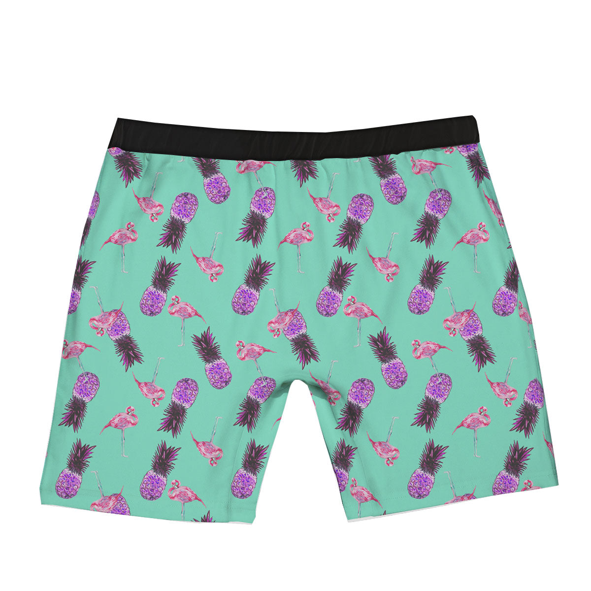 Pineapple Pastel Turquoise Print Pattern Boxer Briefs-grizzshop