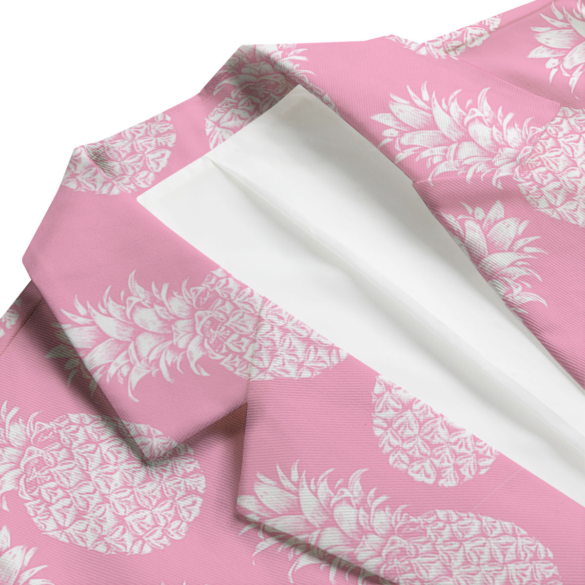 Pineapple Pink Print Pattern Men's Blazer-grizzshop
