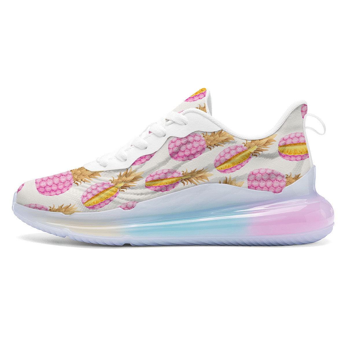 Pineapple Pink Vintage Print Pattern Running Sneakers-grizzshop