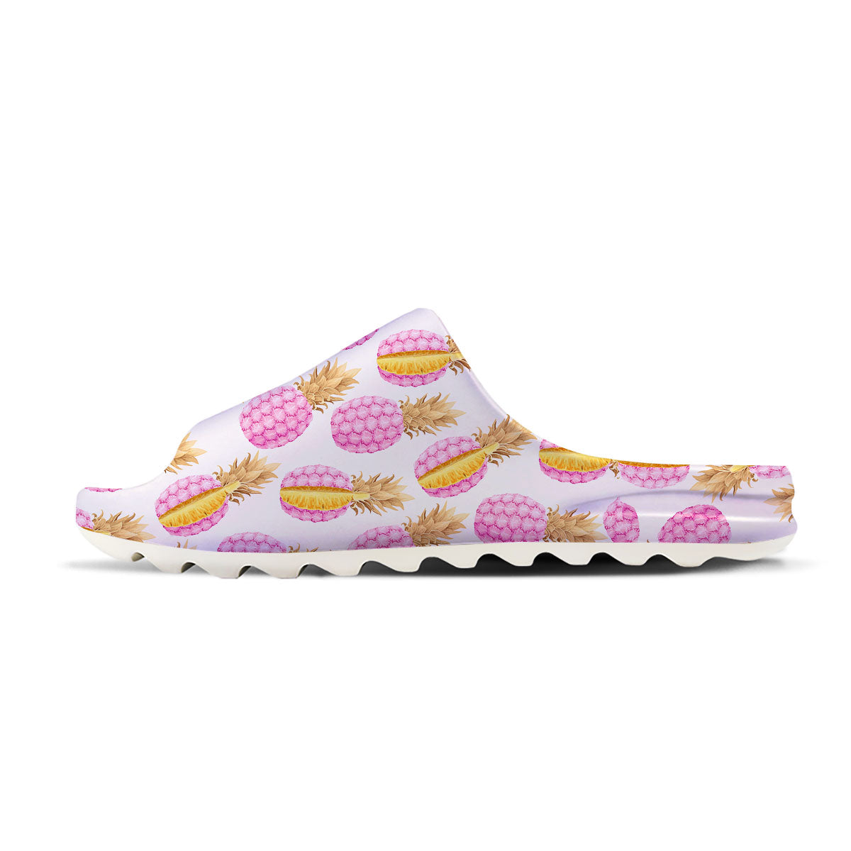 Pineapple Pink Vintage Print Pattern Sandals-grizzshop