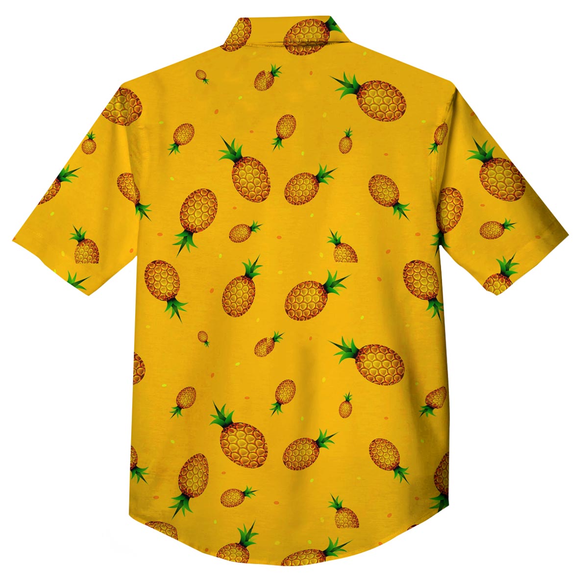 Pineapple Sand Beach Print Pattern Button Up Shirt-grizzshop