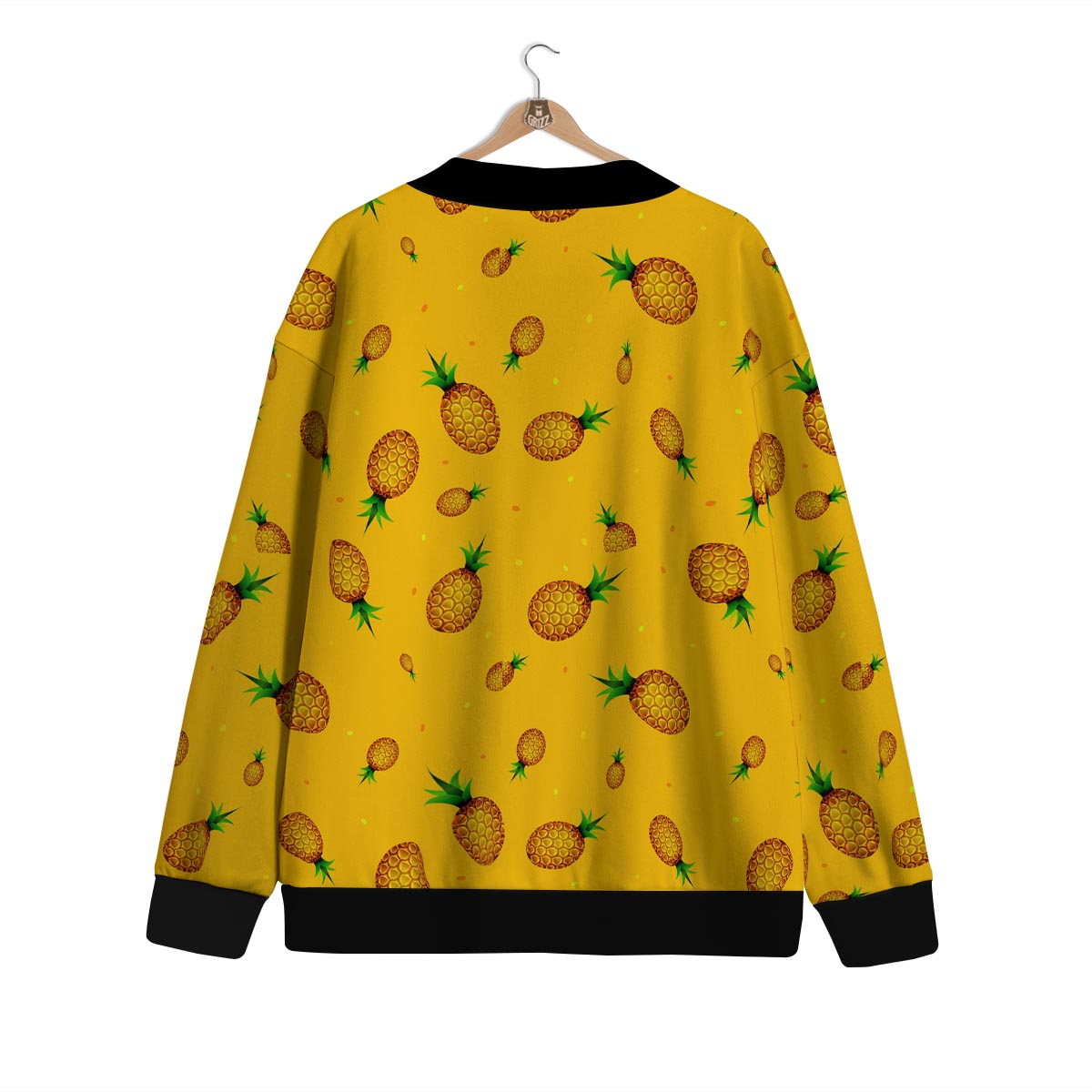 Pineapple Sand Beach Print Pattern Cardigan-grizzshop