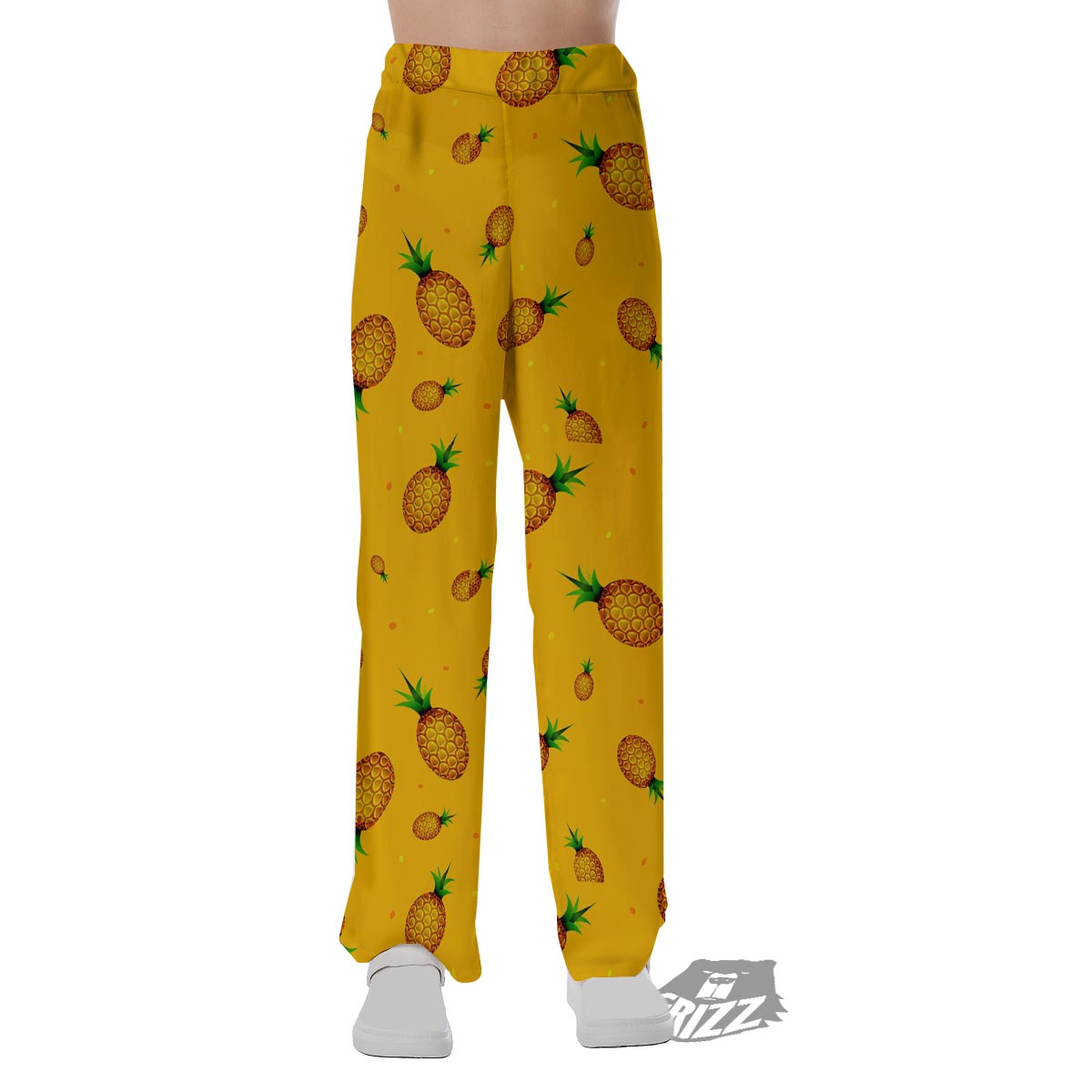 Pineapple Sand Beach Print Pattern Pajama Pants-grizzshop