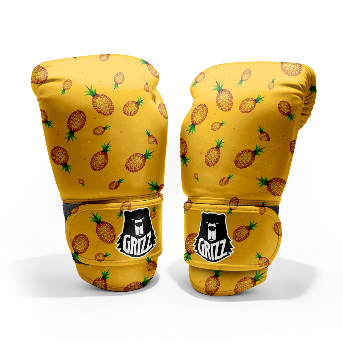 Pineapple Sand Beach Print Pattern Sparring Gloves-grizzshop