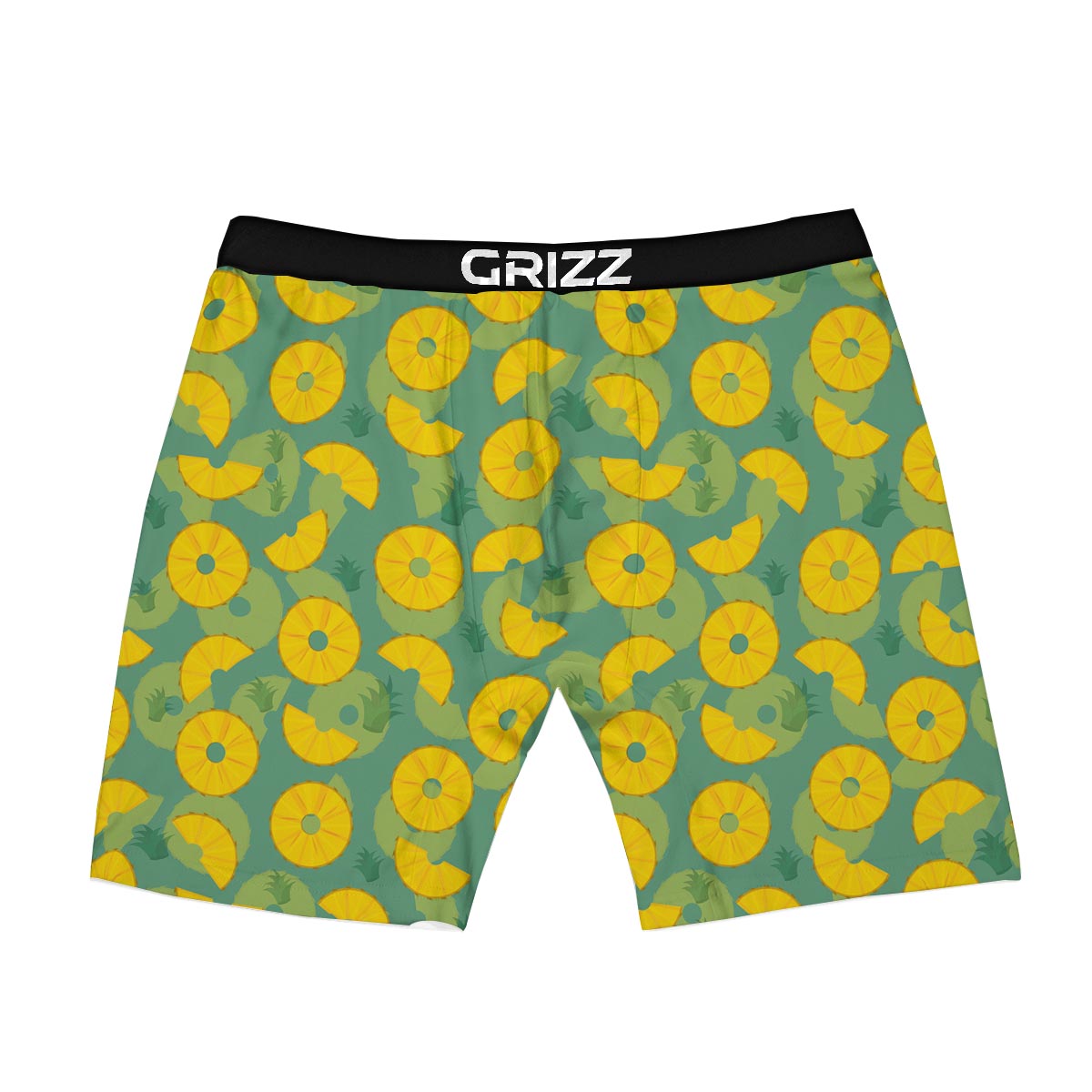 Pineapple Sliced Print Pattern Boxer Briefs-grizzshop
