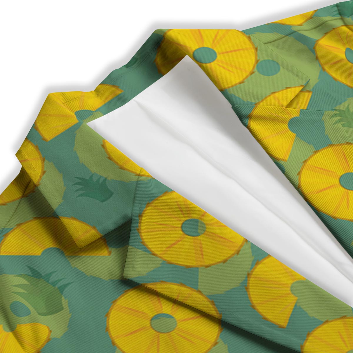 Pineapple Sliced Print Pattern Women's Blazer-grizzshop