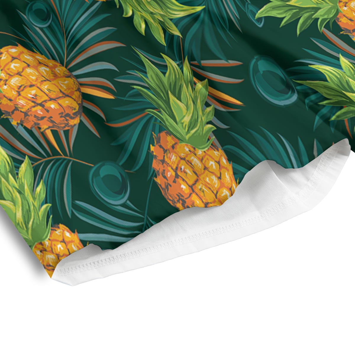 Pineapple Summer Print Pattern Men's Athletic Shorts-grizzshop