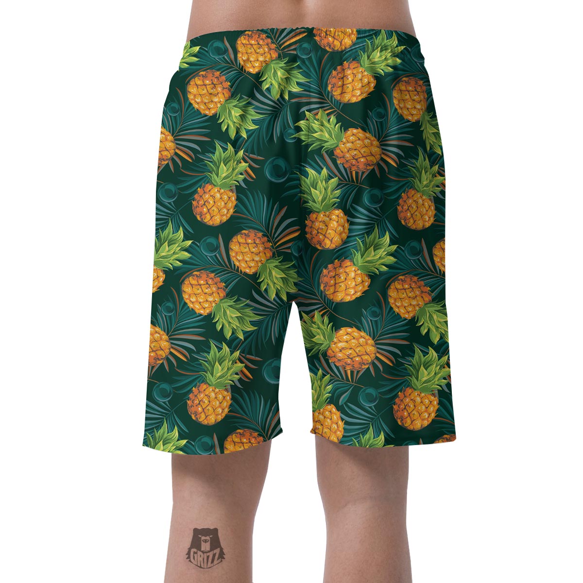 Pineapple Summer Print Pattern Men's Shorts-grizzshop