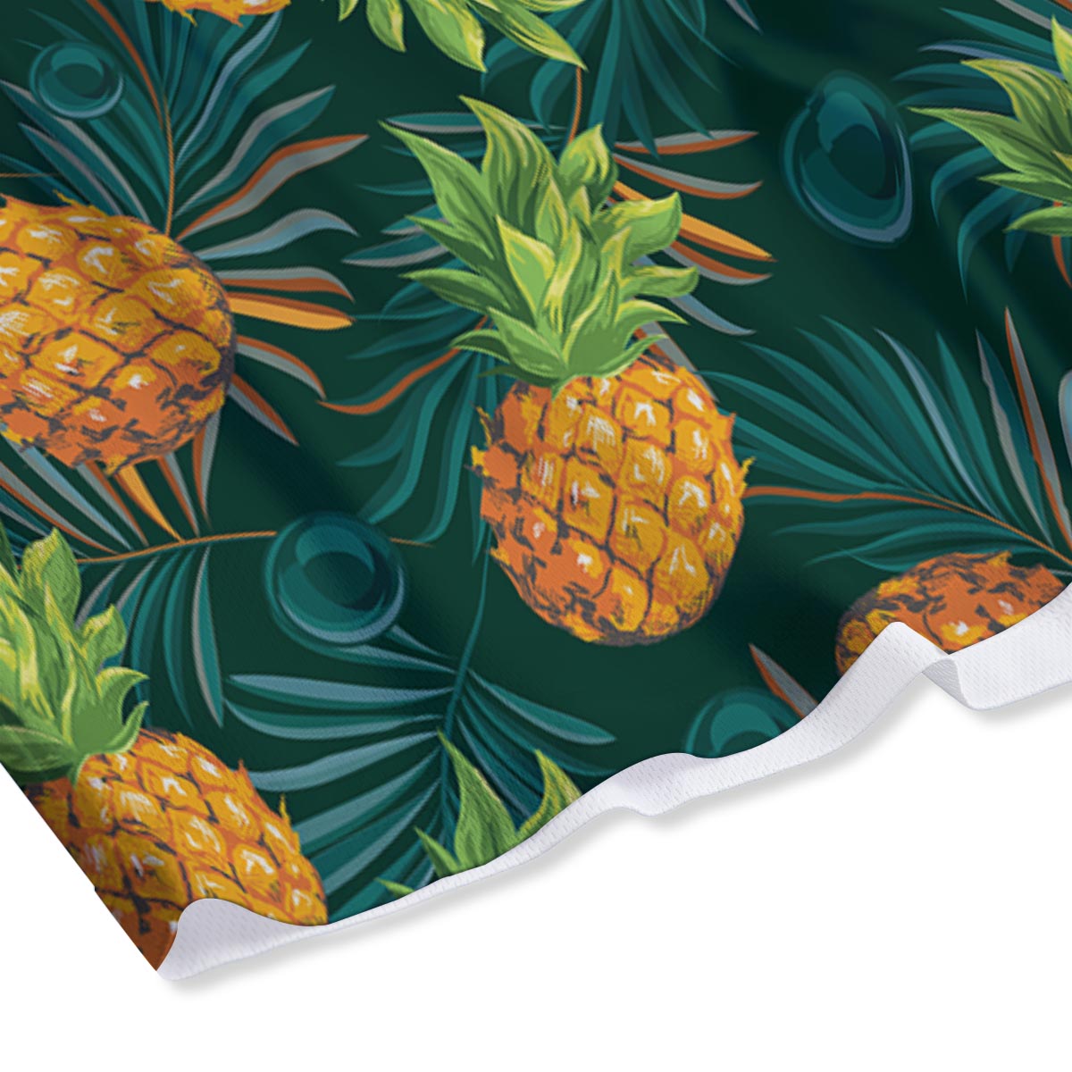 Pineapple Summer Print Pattern Mesh Shorts-grizzshop