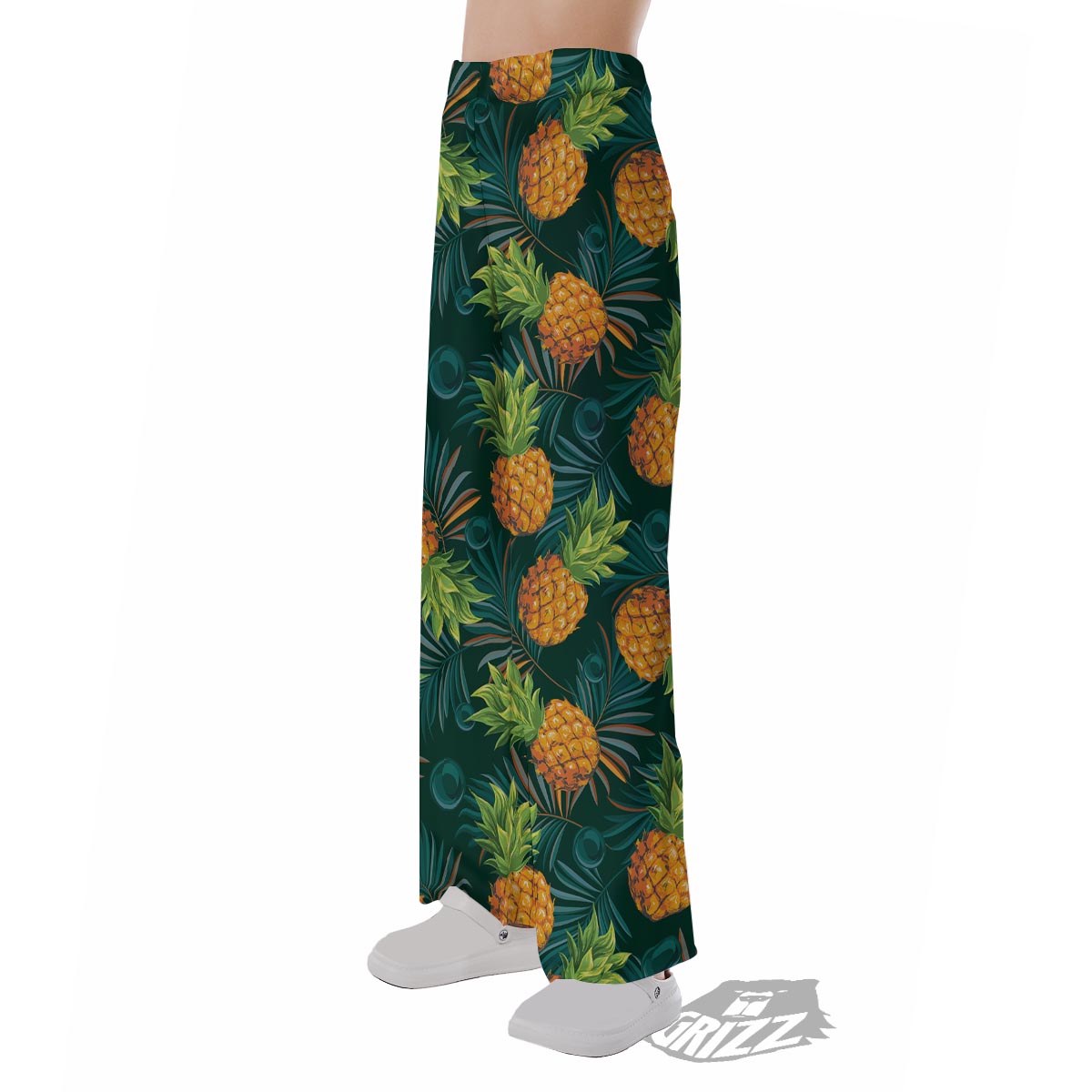 Pineapple Summer Print Pattern Pajama Pants-grizzshop