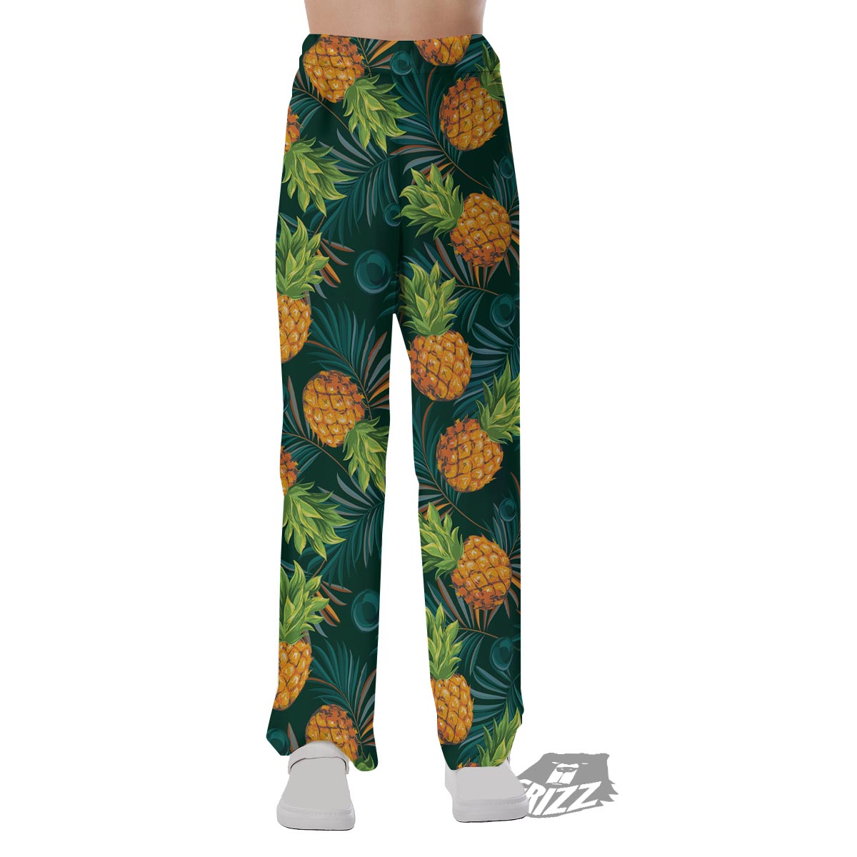 Pineapple Summer Print Pattern Pajama Pants-grizzshop
