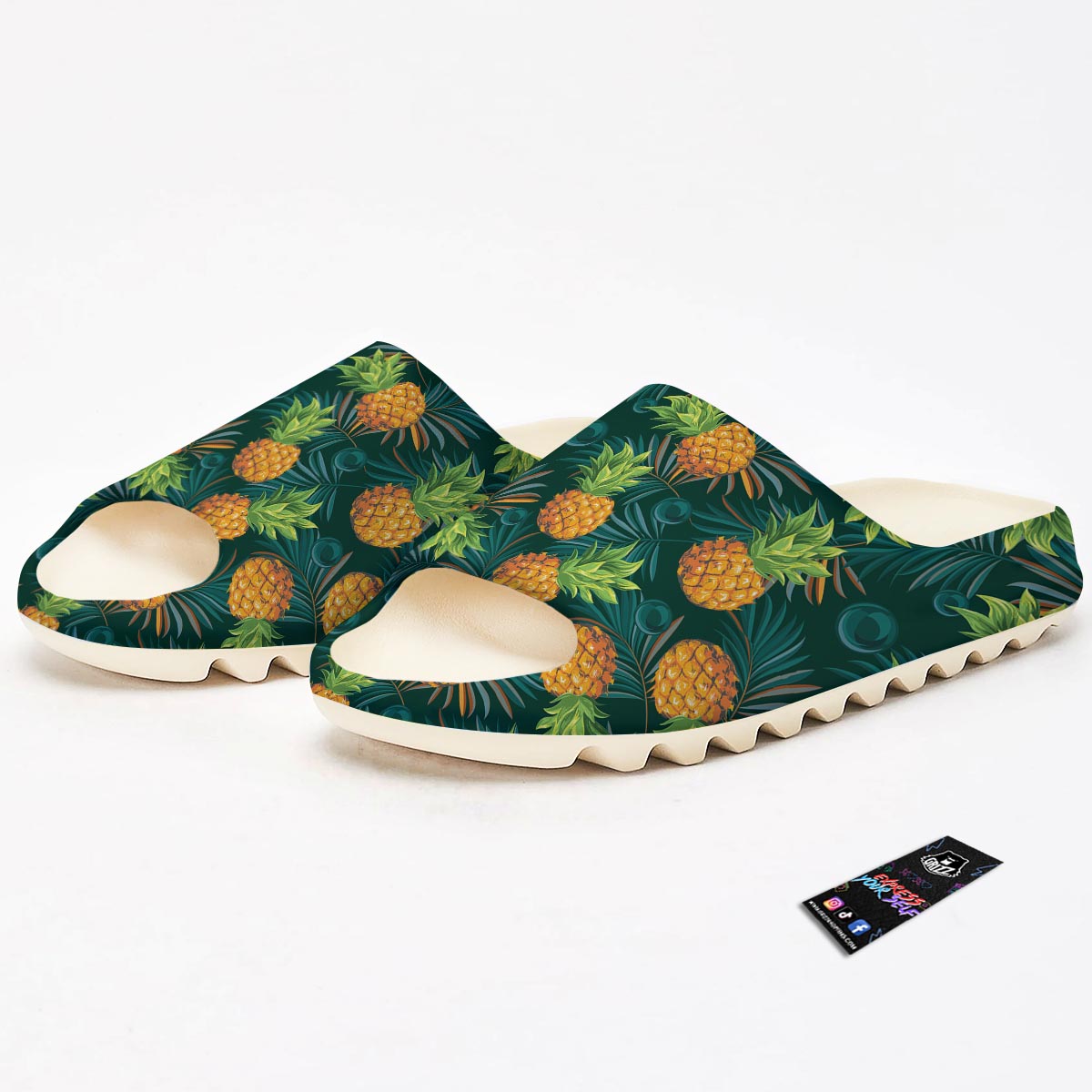 Pineapple Summer Print Pattern Sandals-grizzshop