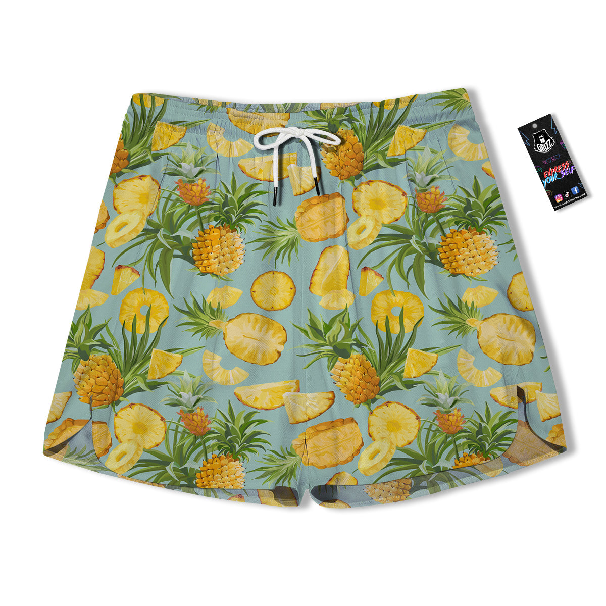 Apple Print Pattern Men's Shorts