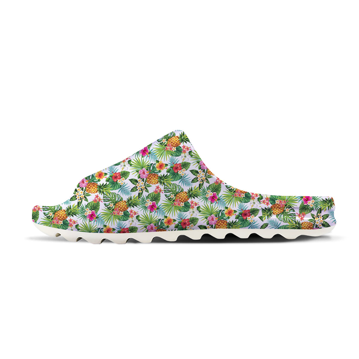 Pineapple Aloha Hawaiian Print Pattern Sandals-grizzshop
