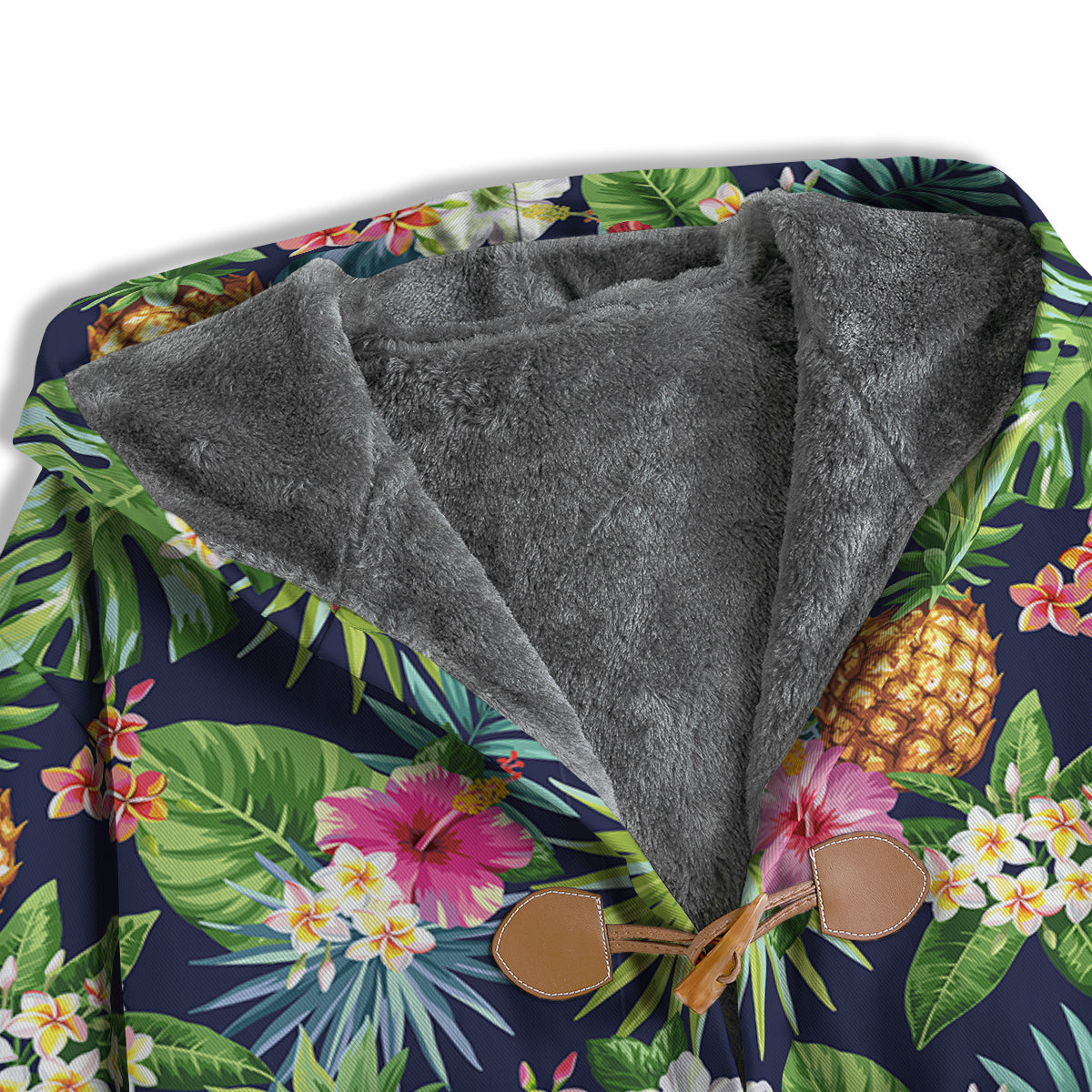 Pineapples Tropical Print Pattern Men's Windbreaker Jacket-grizzshop