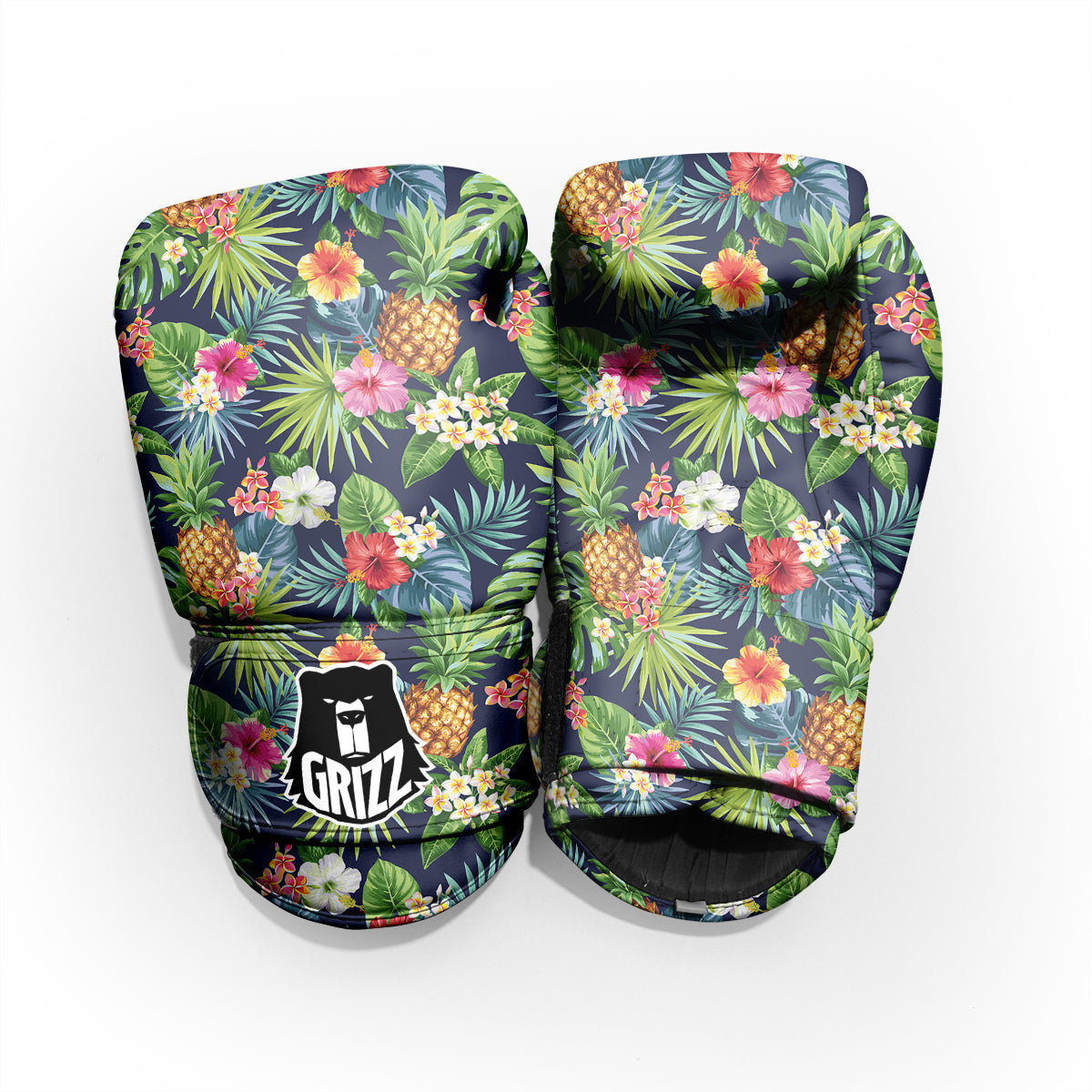 Pineapples Tropical Print Pattern Sparring Gloves-grizzshop