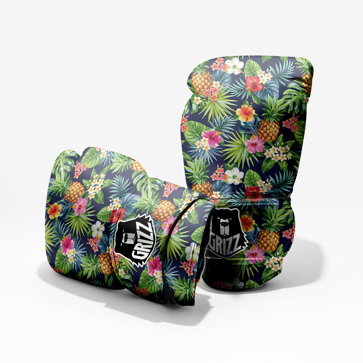 Pineapples Tropical Print Pattern Sparring Gloves-grizzshop