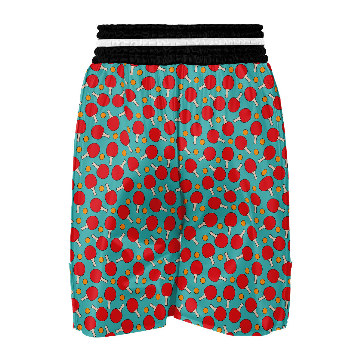 Pingpong And Ball Print Pattern Boxing Shorts-grizzshop