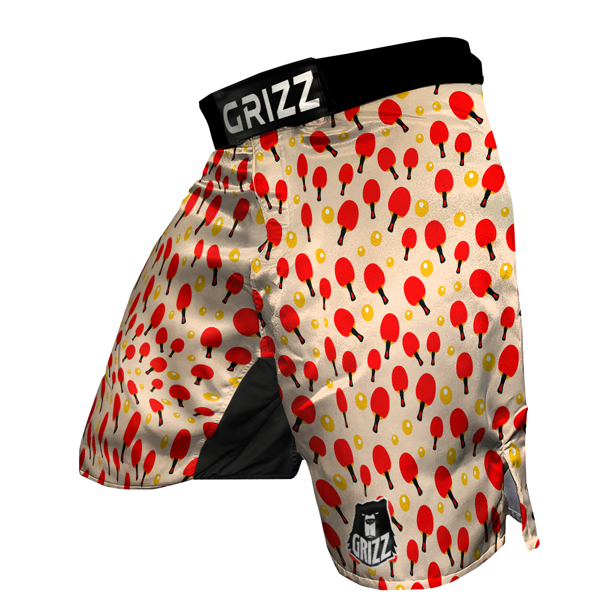 Pingpong Print Pattern MMA Shorts-grizzshop