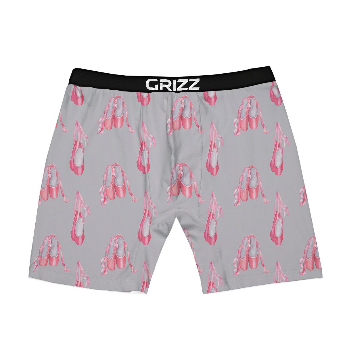Pink Ballet Shoes Print Pattern Boxer Briefs-grizzshop