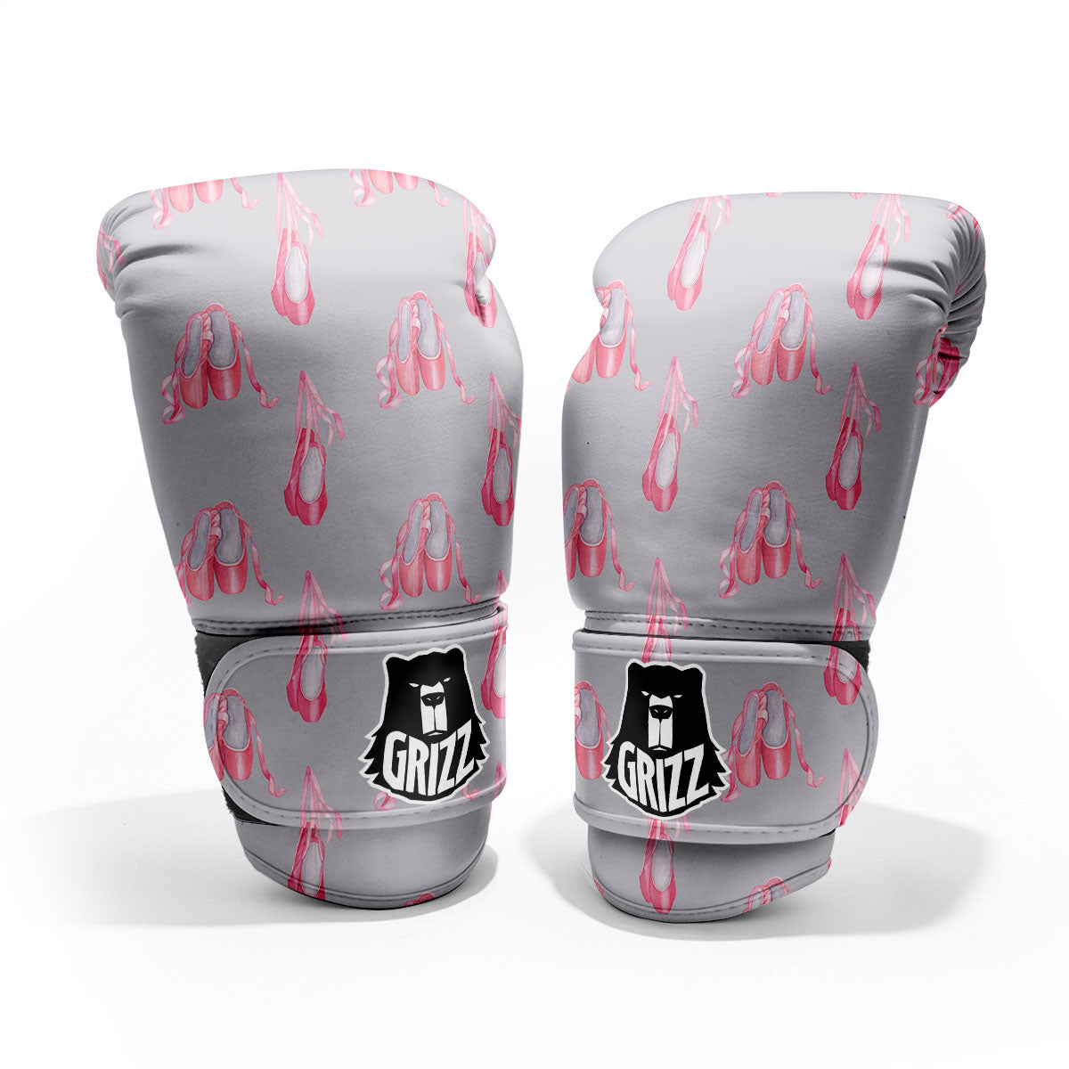 Pink Ballet Shoes Print Pattern Pro Boxing Glove