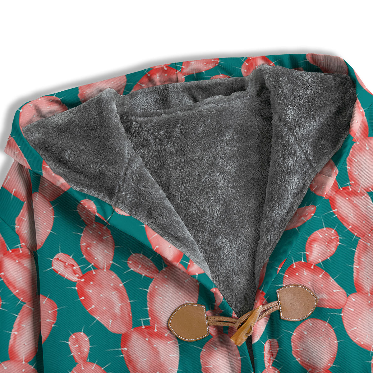 Pink Cactus Print Pattern Men's Windbreaker Jacket-grizzshop