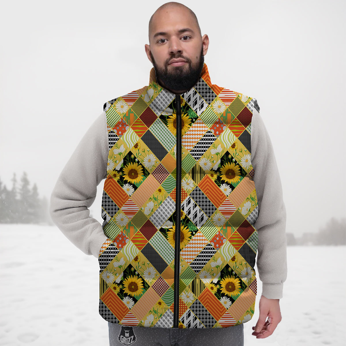 Pink Cheetah Leopard Pattern Print Down Vest-grizzshop