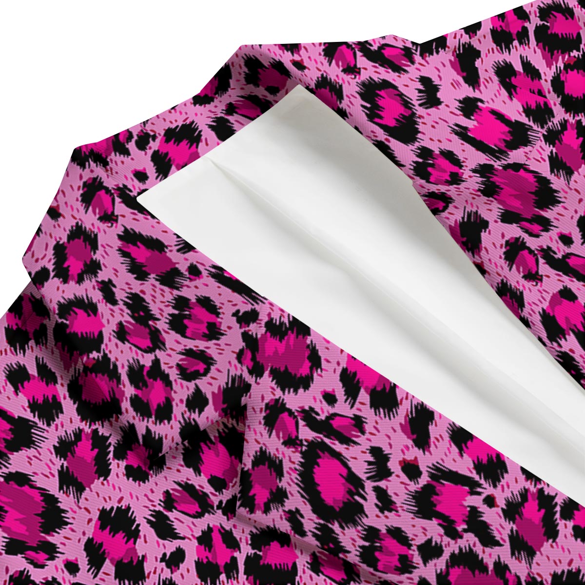 Pink Cheetah Leopard Pattern Print Men's Blazer-grizzshop
