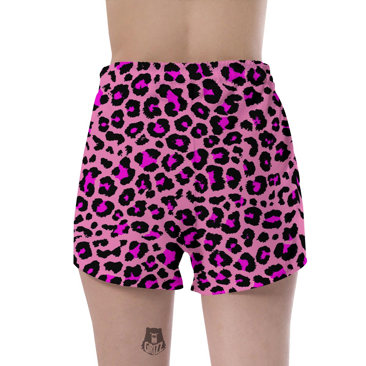 Pink Cheetah Leopard Women's Shorts-grizzshop