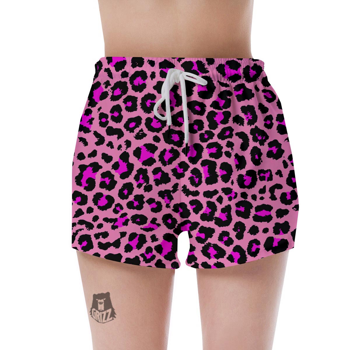 Pink Cheetah Leopard Women's Shorts-grizzshop