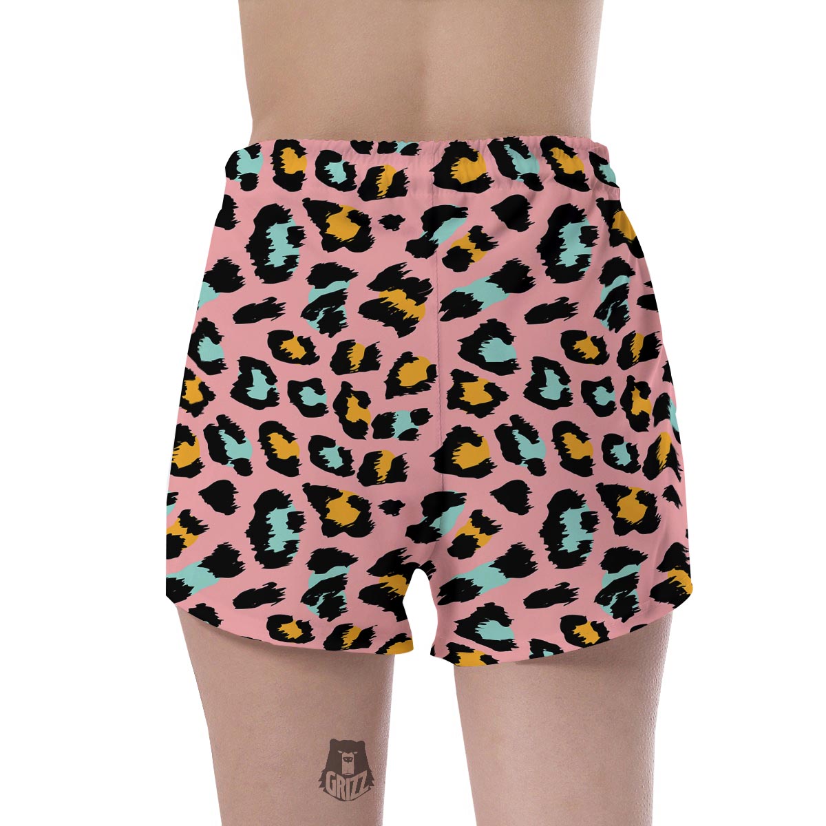 Pink Cheetah Print Women's Shorts-grizzshop