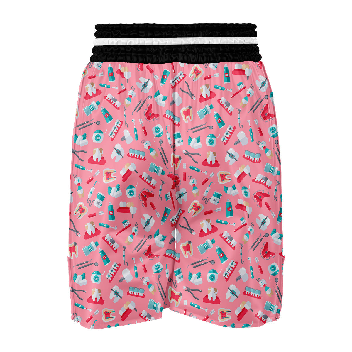Pink Dental Equipment Dentist Print Pattern Boxing Shorts-grizzshop