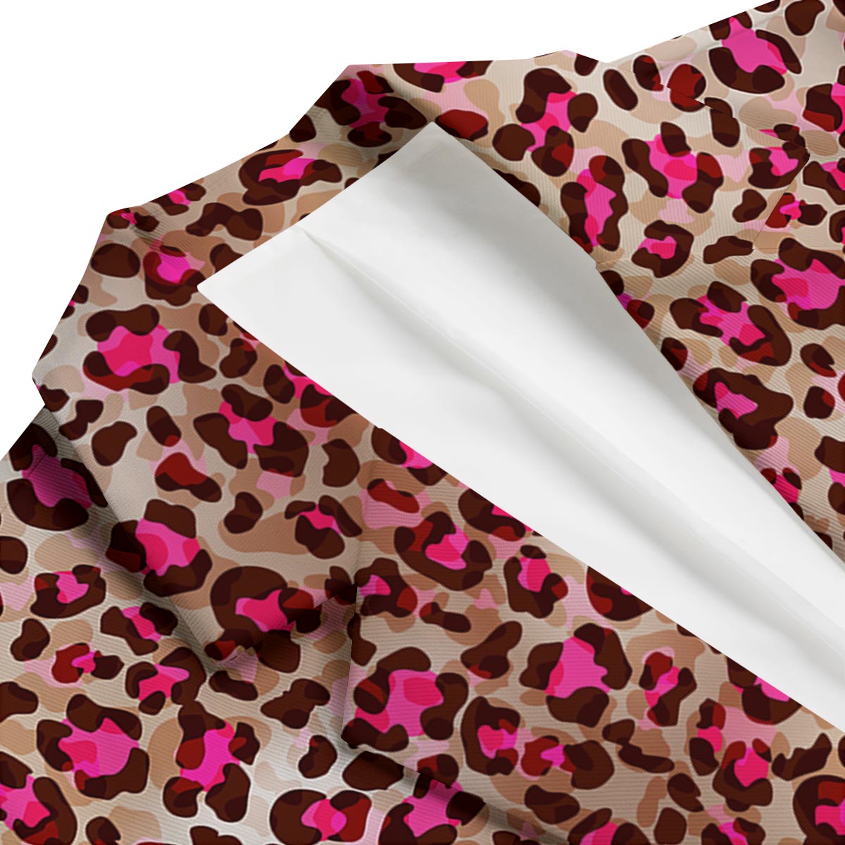 Pink Dot Cheetah Leopard Pattern Print Men's Blazer-grizzshop