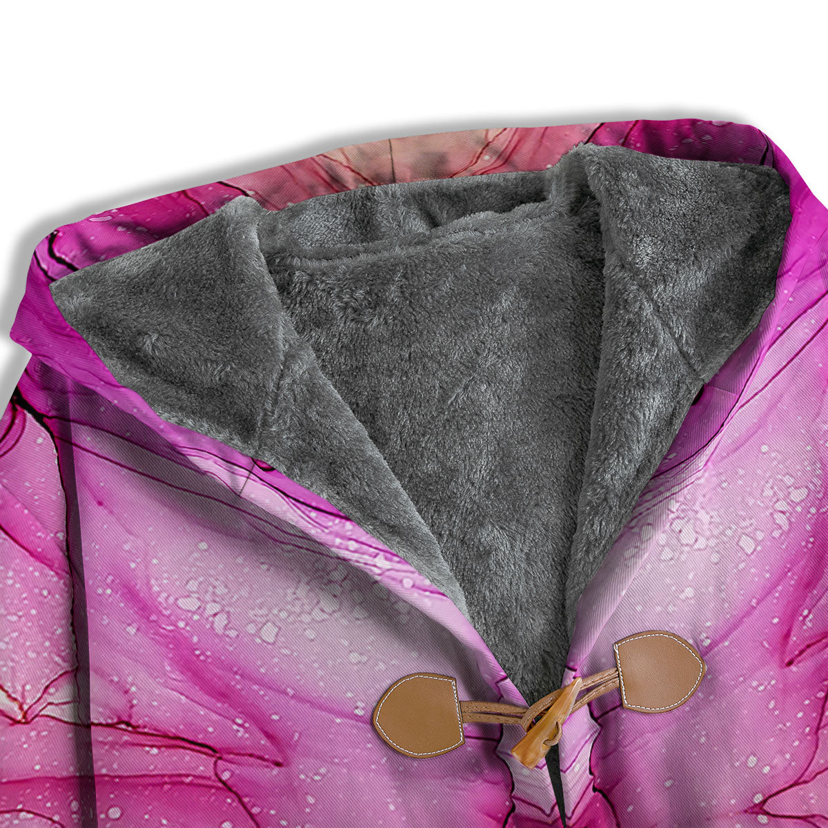 Pink Kaleidoscope Print Men's Windbreaker Jacket-grizzshop