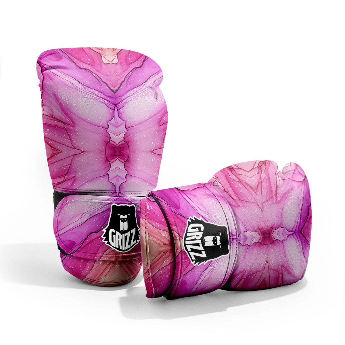 Pink Kaleidoscope Print Pro Boxing Glove