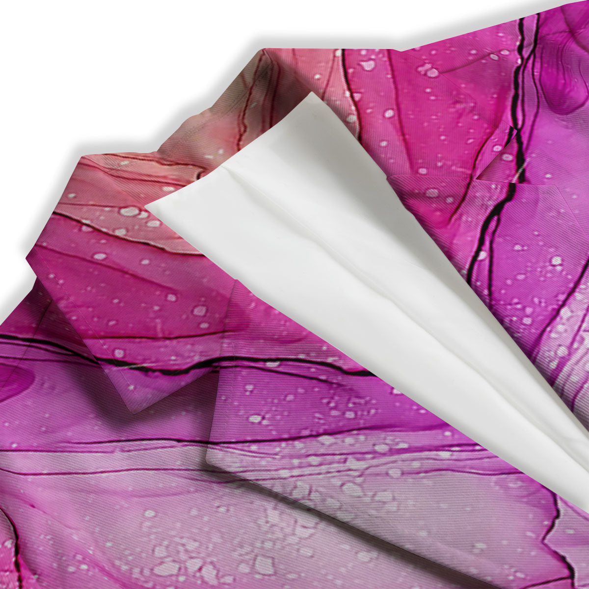 Pink Kaleidoscope Print Women's Blazer-grizzshop