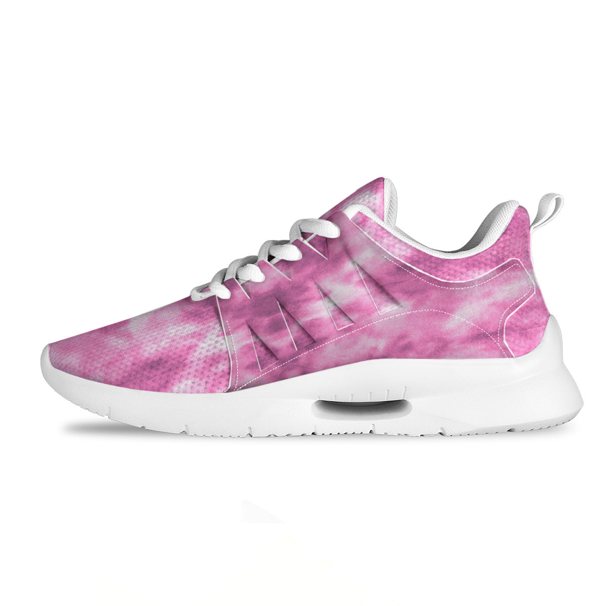 Pink Magenta Acrylic Print Pattern Tennis Shoes-grizzshop