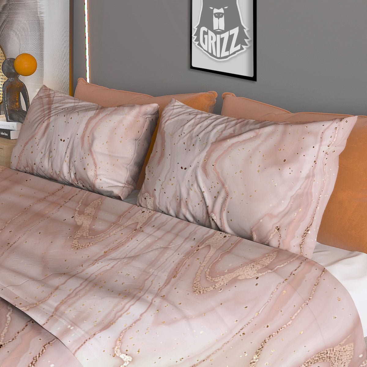 Pattern Volleyball Print Pattern Duvet Cover Bedding Set