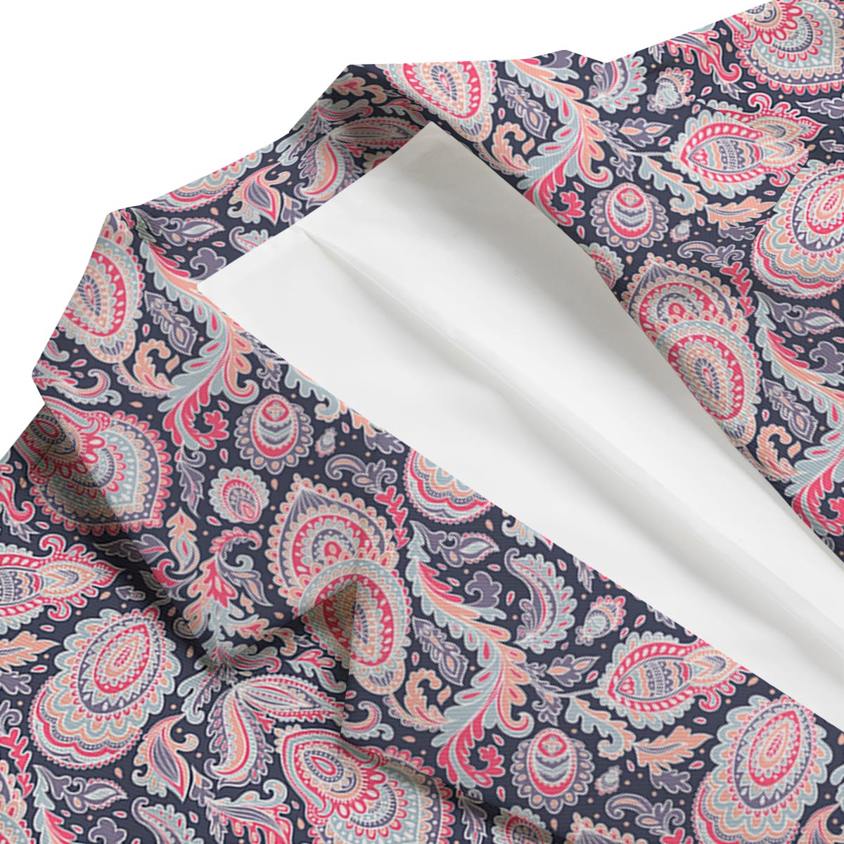 Pink Paisley Men's Blazer-grizzshop